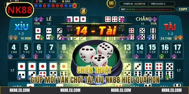 Chiến thuật thắng lớn khi cược Tài Xỉu NK88